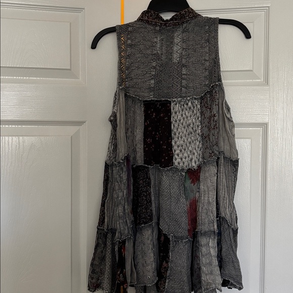 Patchwork Sleeveless Dress - Picture 4 of 4